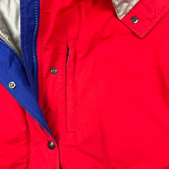 VTG LL‎ Bean Penobscot Parka Jacket Womens Small Red Outerwear Ski Winter USA - Picture 7 of 16